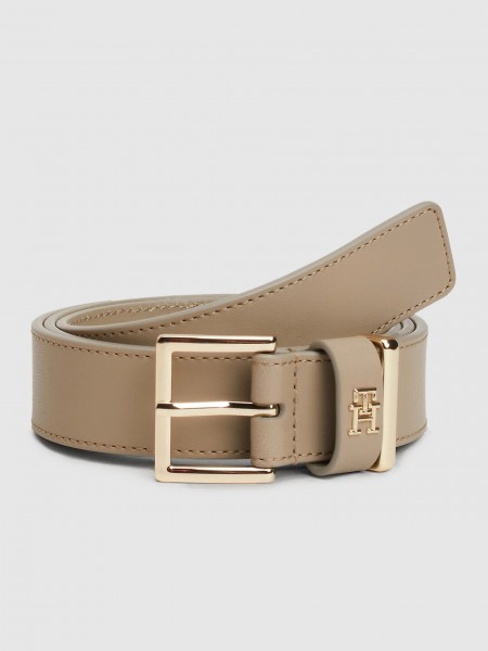 Belt Woman Beige Tommy Hilfiger