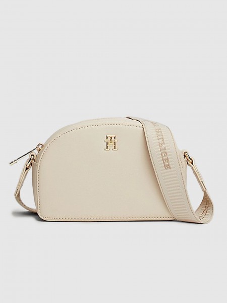 Bolsos de Hombro Mujer Crema Tommy Jeans