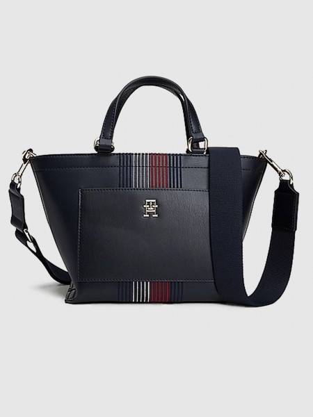 Tote Bags Woman Navy Blue Tommy Jeans