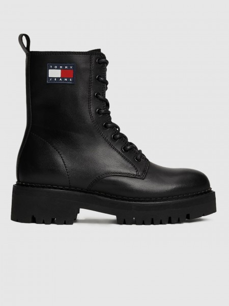 Boots Woman Black Tommy Jeans