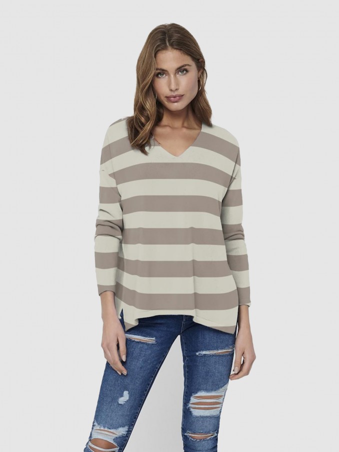 Knitwear Woman Beige Only