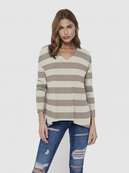 Knitwear Woman Beige Only