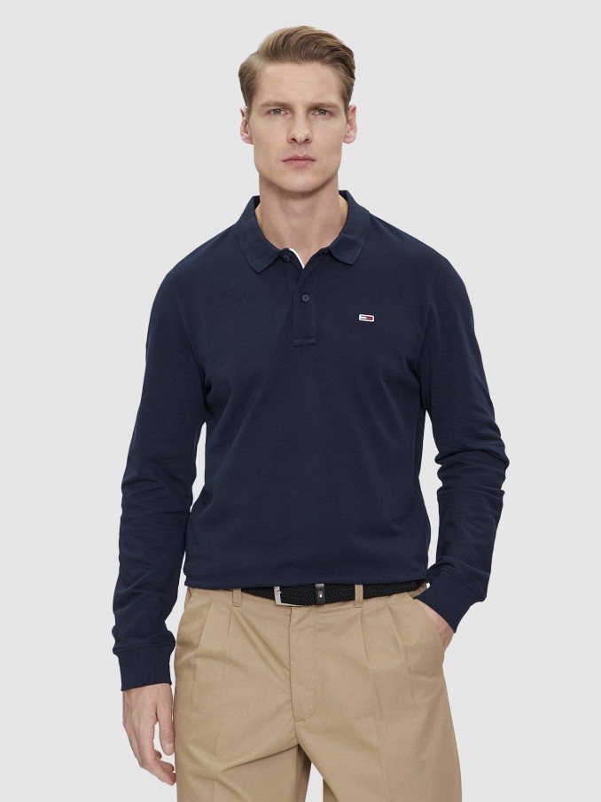 Polo Shirt Man Navy Blue Tommy Jeans