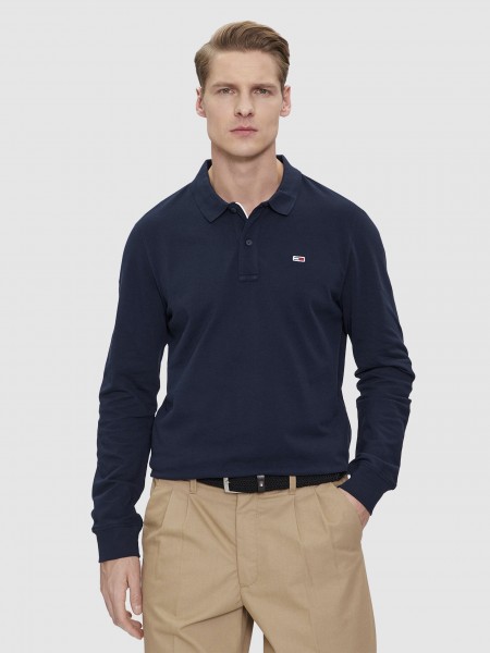 Polo Hombre Azul Marino Tommy Jeans