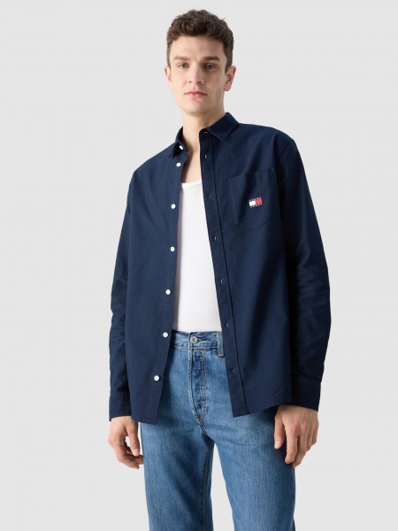 Shirt Man Dark Blue Tommy Jeans