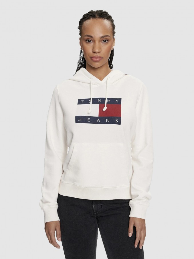 Jersey Mujer Crema Tommy Jeans