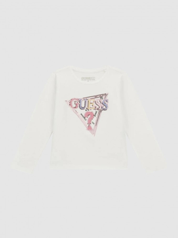 Pullover Girl White Guess