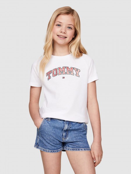 Camiseta Nia Blanco Tommy Jeans Kids