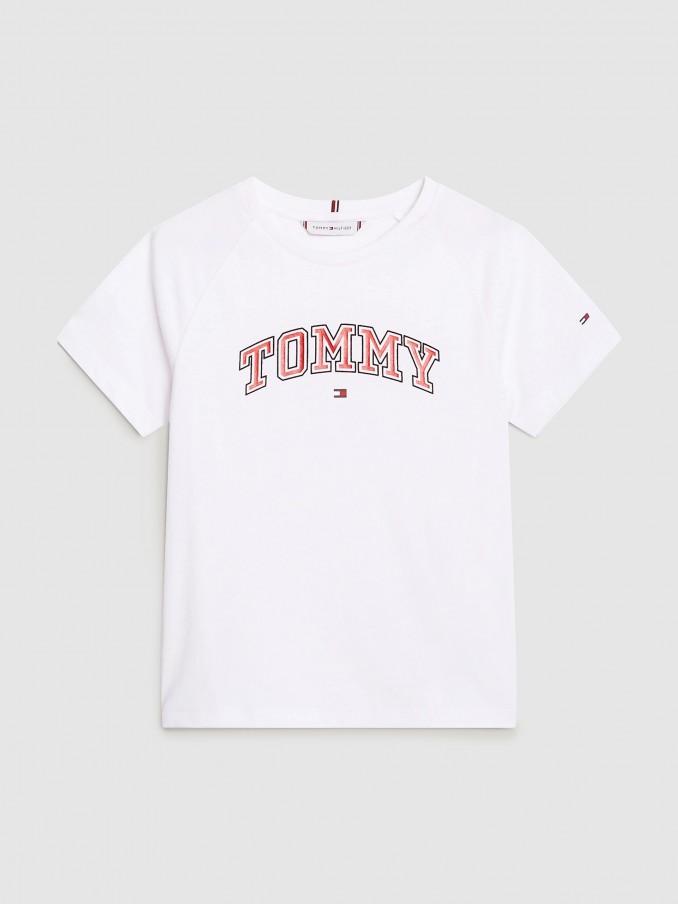 T-Shirt Girl White Tommy Jeans Kids