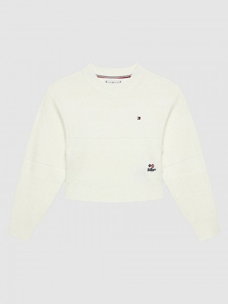 Sueter Nia Blanco Tommy Jeans Kids