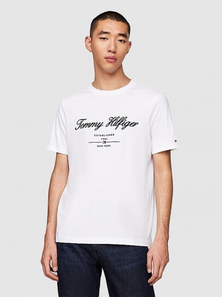 Camiseta Hombre Blanco Tommy Hilfiger