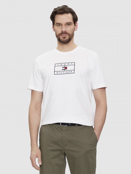 Camiseta Hombre Blanco Tommy Hilfiger