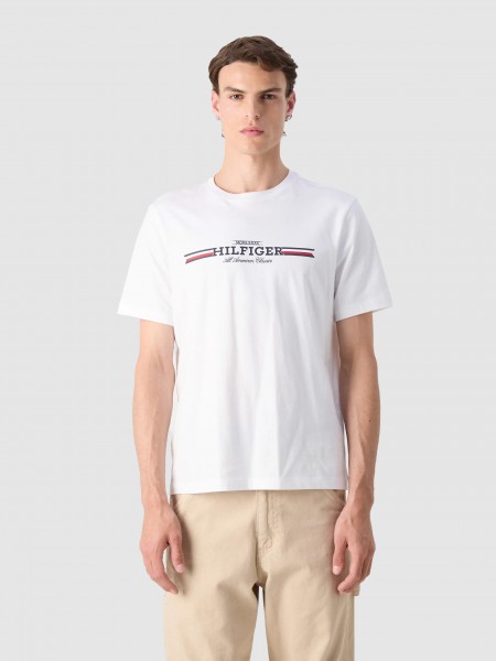 Camiseta Hombre Blanco Tommy Hilfiger