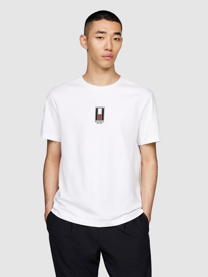 T-Shirt Man White Tommy Hilfiger