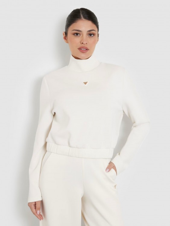 Guess white jumper hotsell