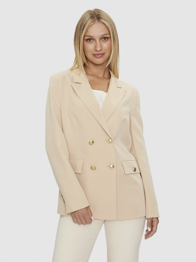 Blazer Mujer Beige Guess