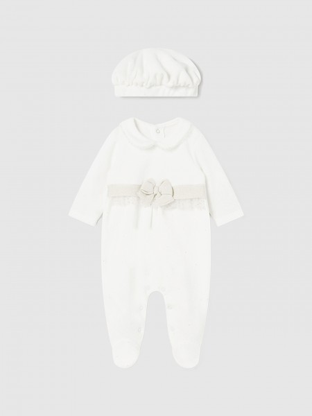 Babygrows Bebe Nia Crema Mayoral