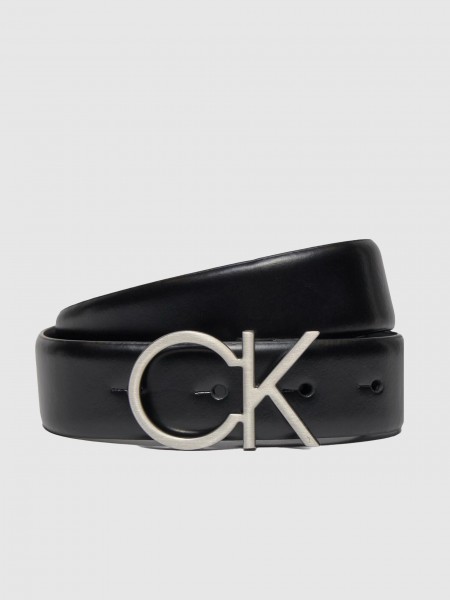 Cinturon Mujer Negro Calvin Klein