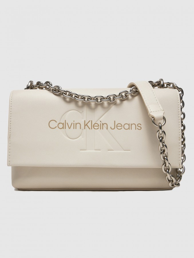 Bolsos de Hombro Mujer Blanco Calvin Klein