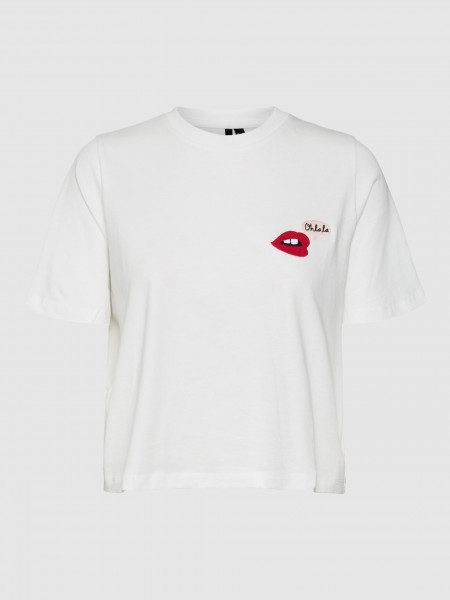 T-Shirt Woman White Vero Moda