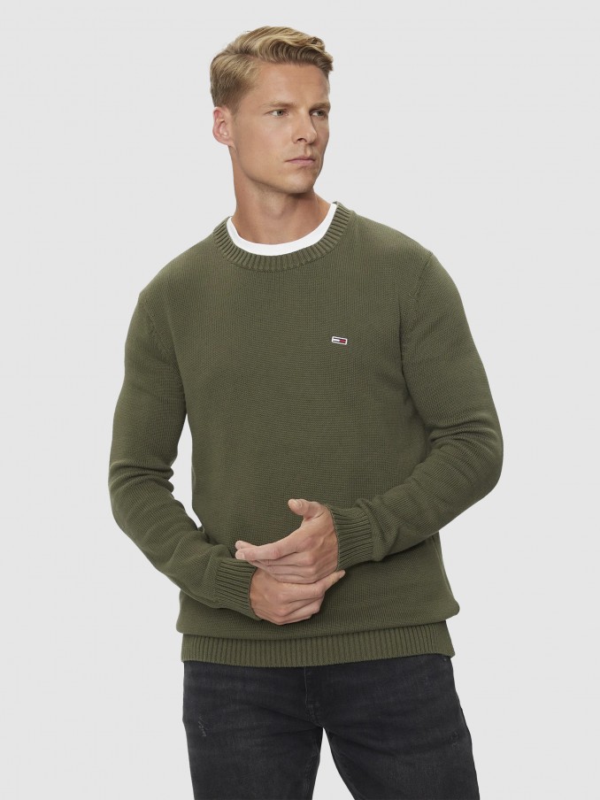 Pullover Man Green Tommy Jeans