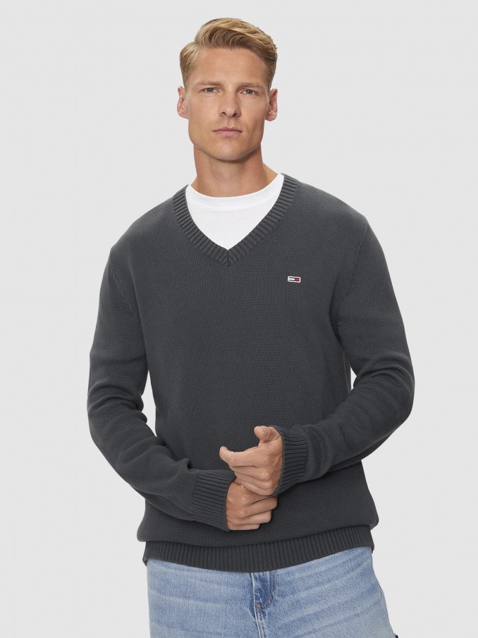 Pullover Man Dark Grey Tommy Jeans