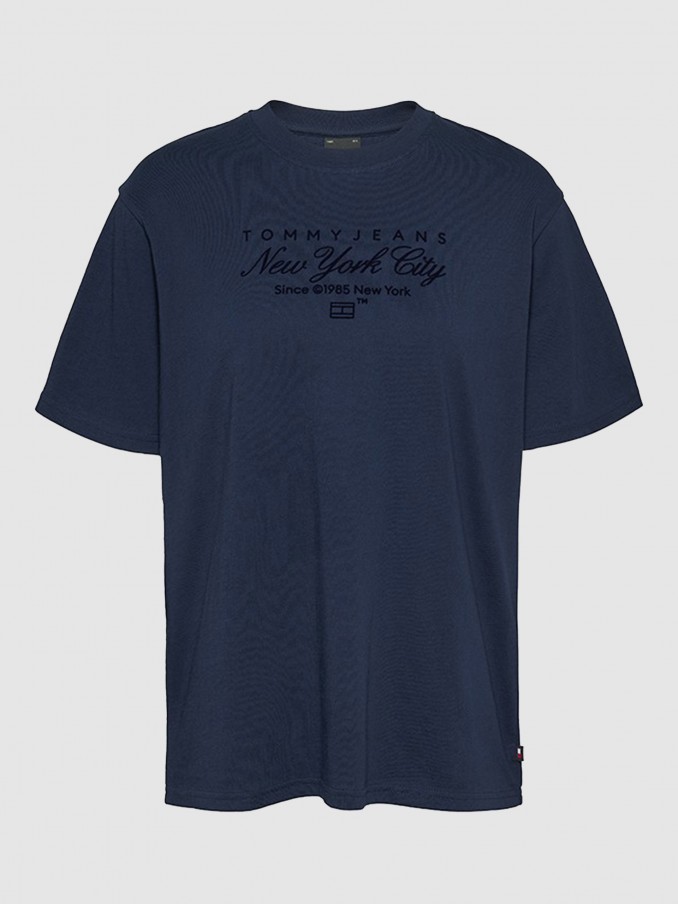 T-Shirt Woman Navy Blue Tommy Jeans