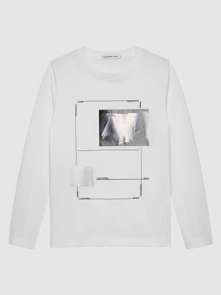 Pullover Boy White Calvin Klein