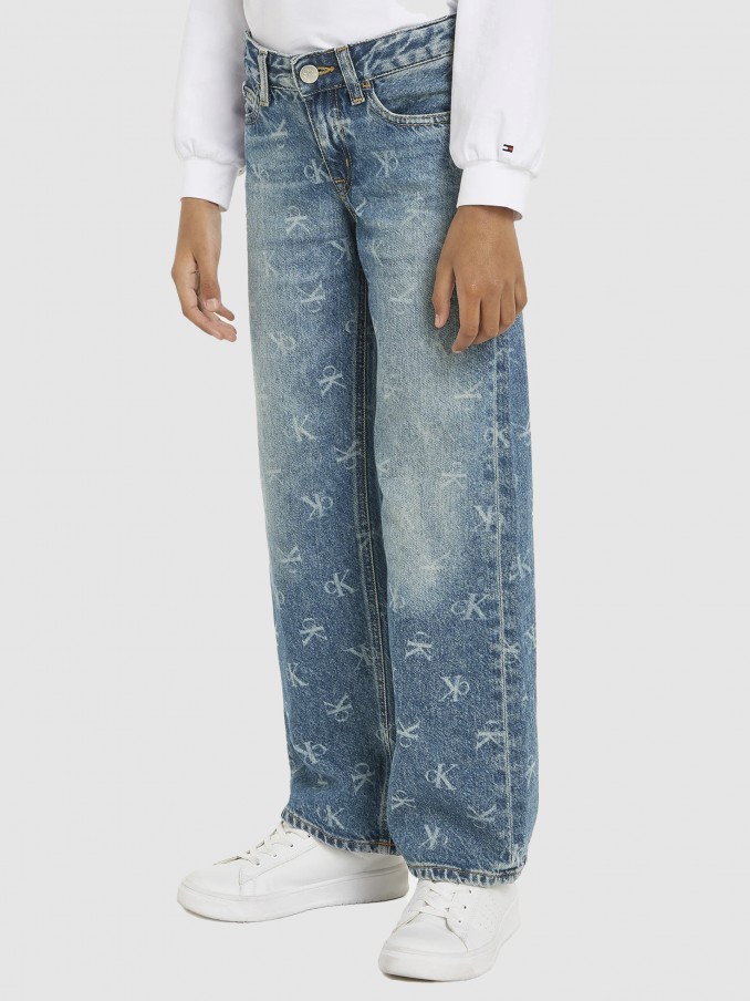 Pants Girl Jeans Calvin Klein