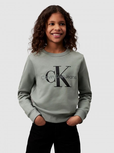 Jumper Unisex Child Green Calvin Klein