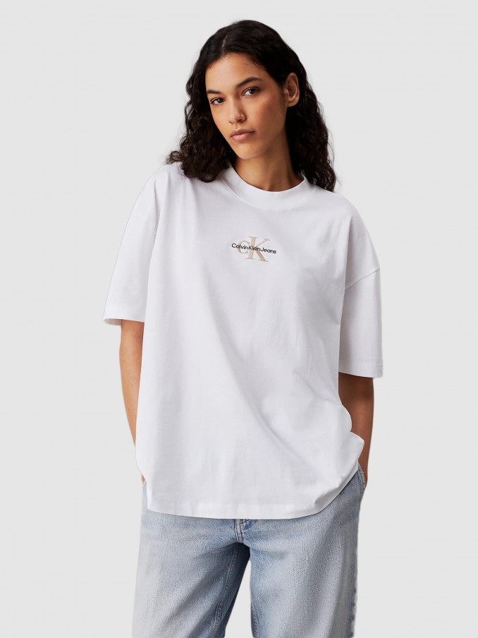 Camiseta Mujer Blanco Calvin Klein