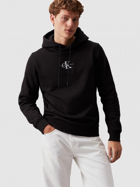 Sweatshirt Homem Monologo Hoodie Calvin Klein