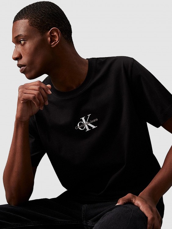 Camiseta Calvin Klein Hombre Negra CALVIN KLEIN Camisetas Manga