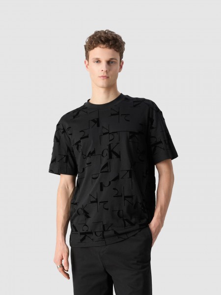 T-Shirt Man Black Calvin Klein