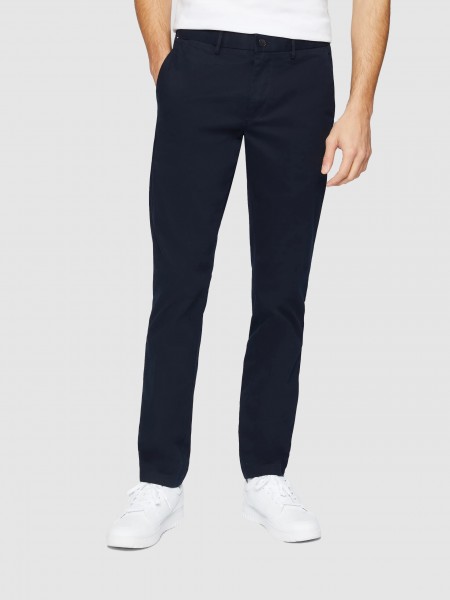 Pants Man Navy Blue Tommy Hilfiger