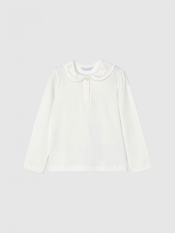 Polo Shirt Girl White Mayoral