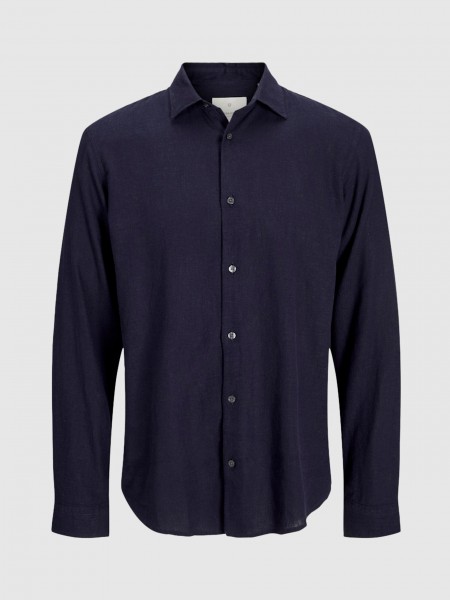 Shirt Man Navy Blue Jack & Jones