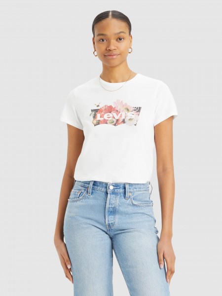 Camiseta Mujer Blanco Levis