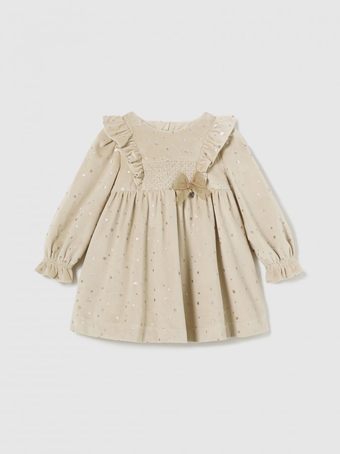 Vestido Bebe Nia Crema Mayoral