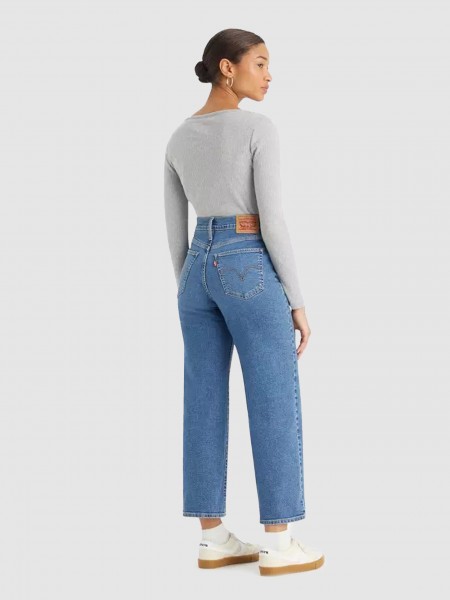 Cal�a de Ganga Mulher High Rise Levis