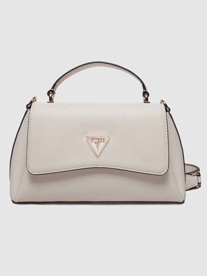 Handbag Woman Cream Guess