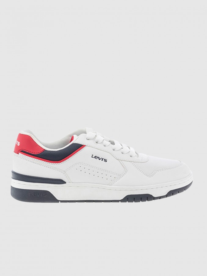 Tenis Nio Blanco Con Rojo Levis