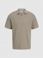 Polo Shirt Man Taupe Jack & Jones Polo Shirt Man Taupe Jack & Jones