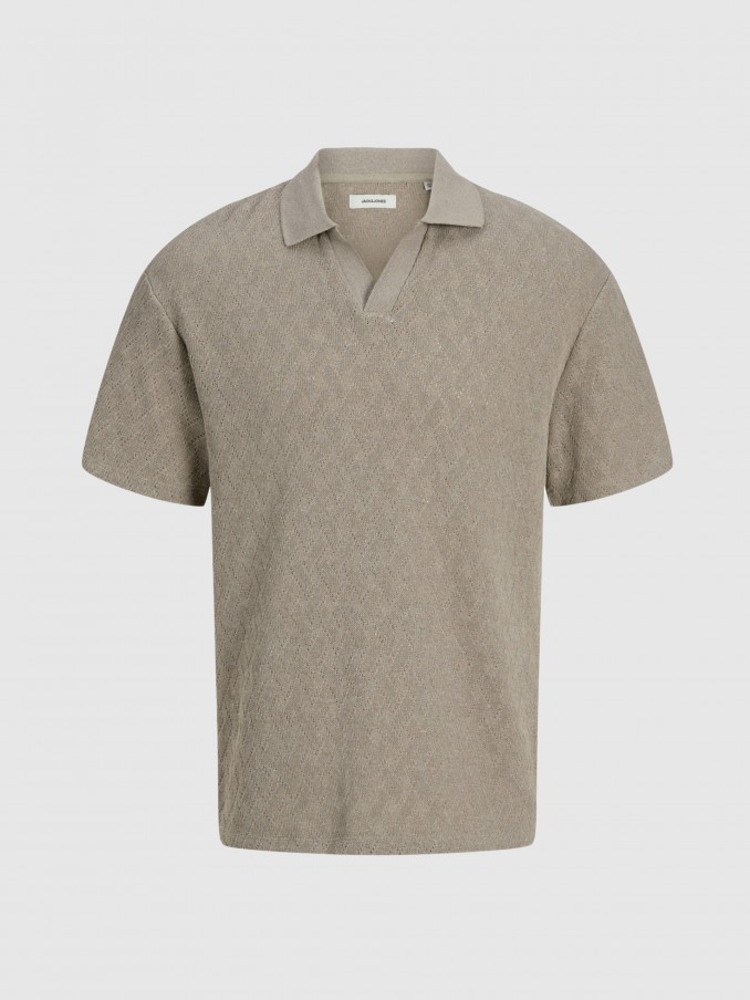 Polo Shirt Man Taupe Jack & Jones
