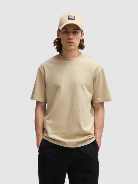 T-Shirt Man Beige Hugo Boss