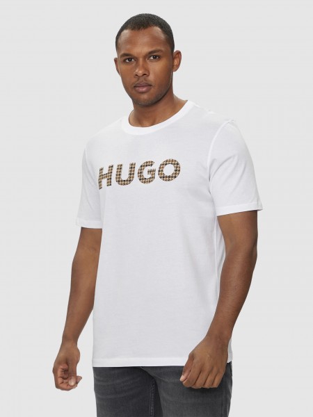 Camiseta Hombre Blanco Hugo Boss