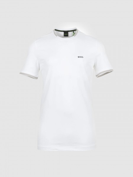 Camiseta Hombre Blanco Boss Green