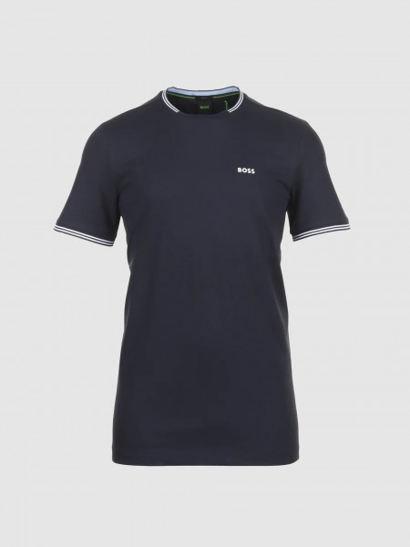 Camiseta Hombre Azul Oscuro Boss Green