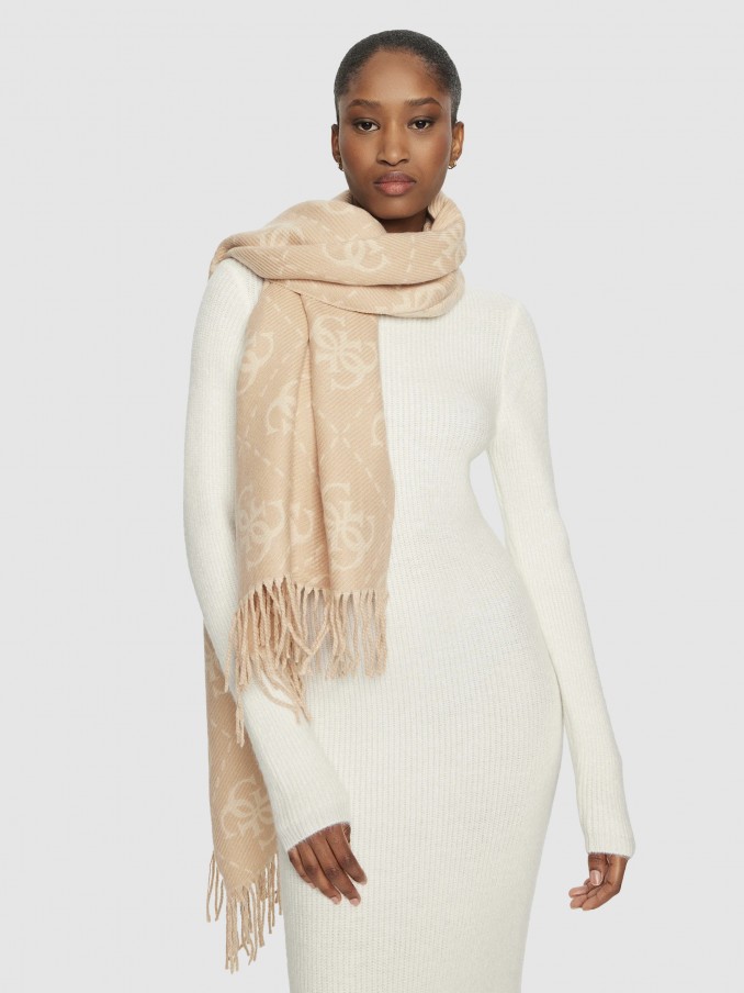Bufandas Mujer Beige Guess