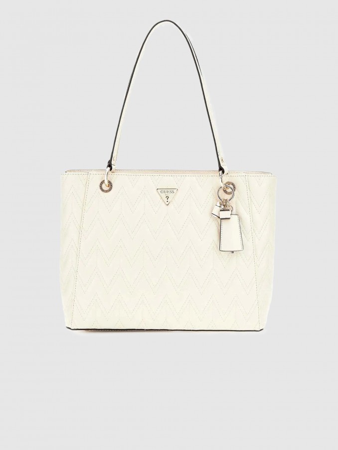 Bolsos de Mano Mujer Blanco Guess